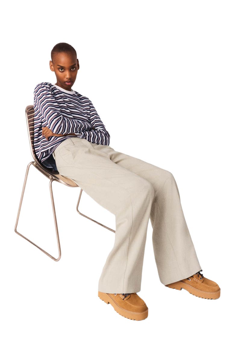 maje Suit trousers, Alternate, color, Beige