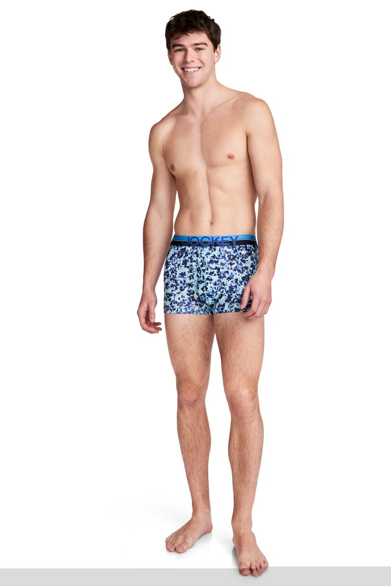 Mens Infinite Cool Microfiber Stretch 3.5" Trunk - 3 Pack, Alternate, color, Iced Petals