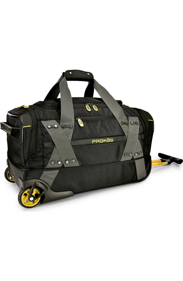 TRAVELERS CHOICE 22" Prokas Rolling Duffel Bag, Main, color,