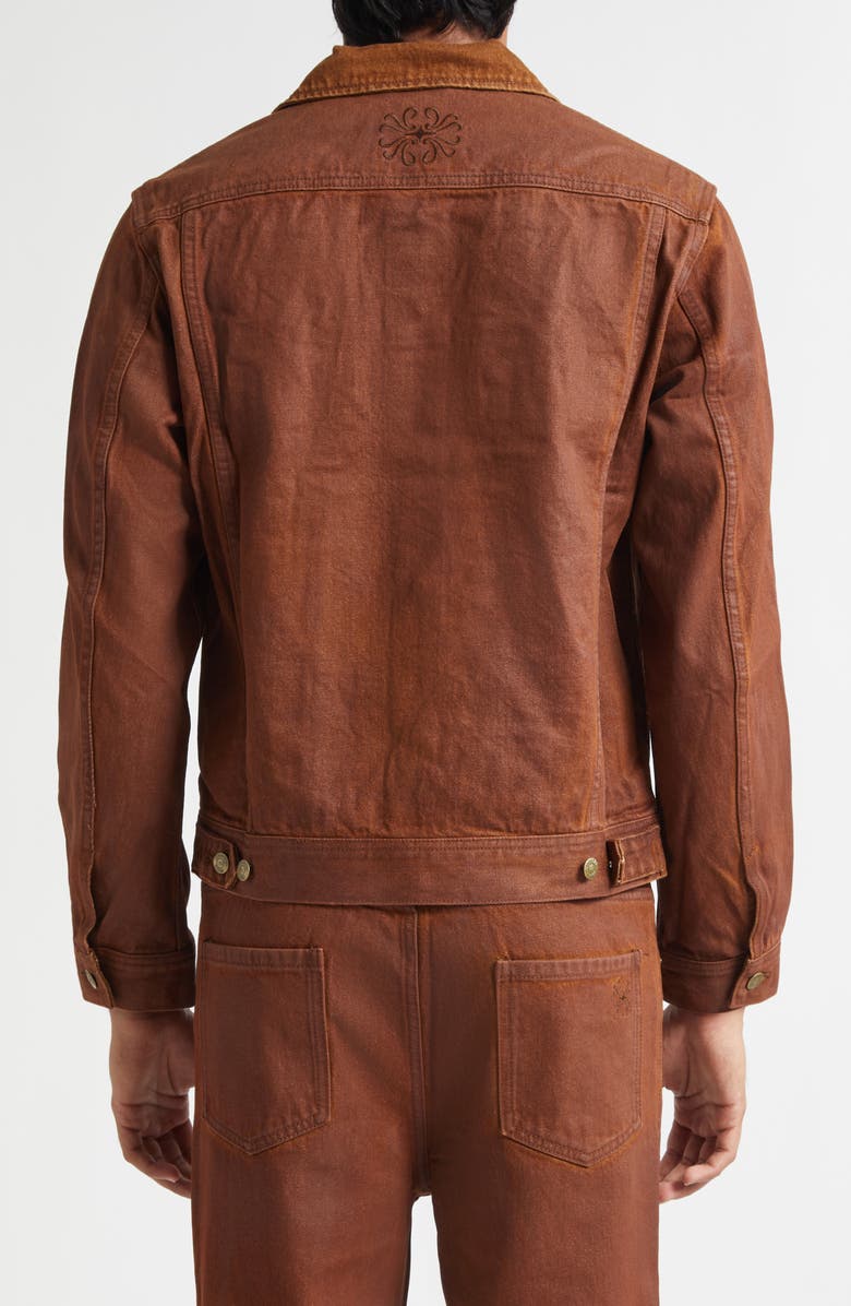 MIDNIGHT RODEO Coated Denim Trucker Jacket, Alternate, color, Coated Brown