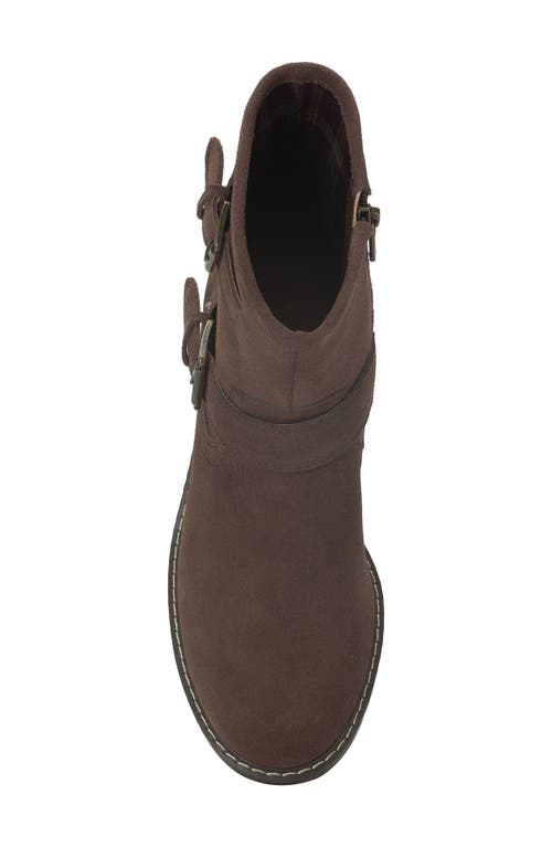 Lucky Brand Migyn Block Heel Bootie In Brown