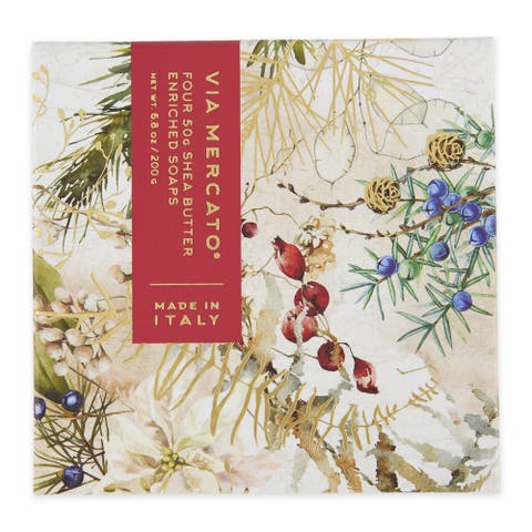 Holiday Gift Box, 4 x 50g Soap Bar Set