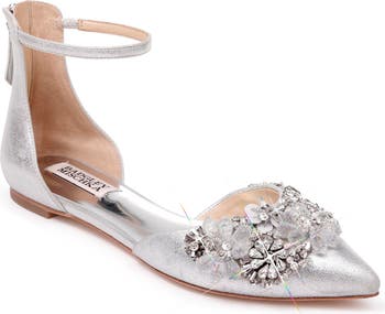 badgley mischka abby ankle strap flat