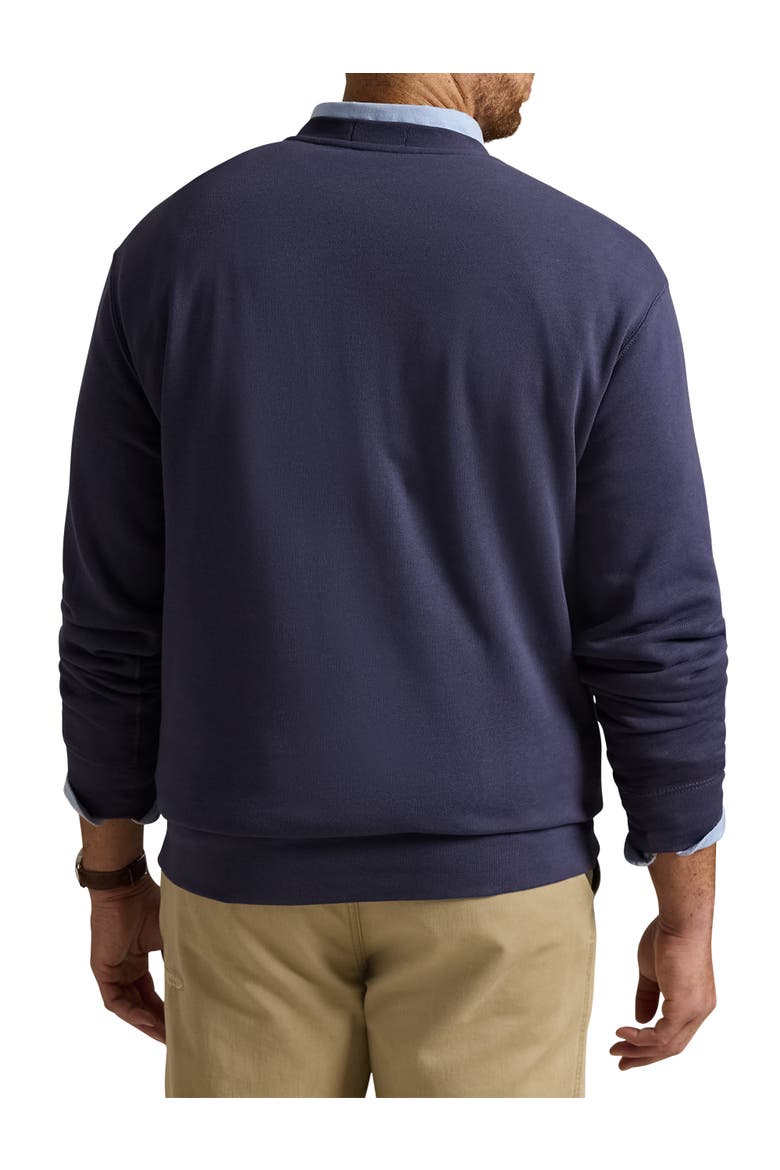 Big & Tall Polo Bear Fleece Sweatshirt, Alternate, color, FADED BLUE HRTG BEAR