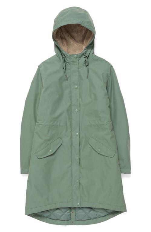 Seasalt Cornwall Plant Hunter Waterproof Hooded Coat In Green