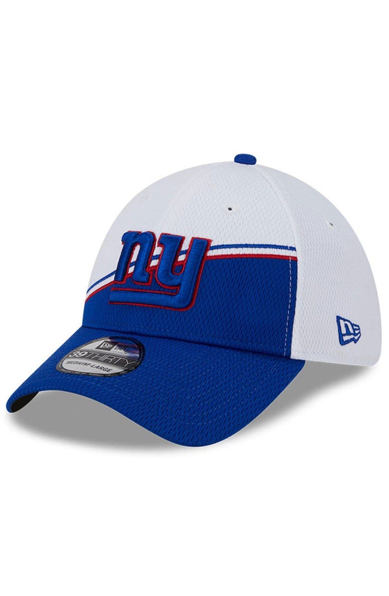 New Era Men's New Era  White/Royal New York Giants 2023 Sideline 39THIRTY Flex Hat, Alternate, color, White