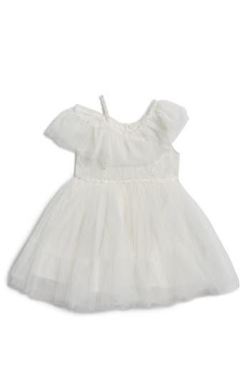 Shop Doe A Dear Kids' Off The Shoulder Lace Dress In White