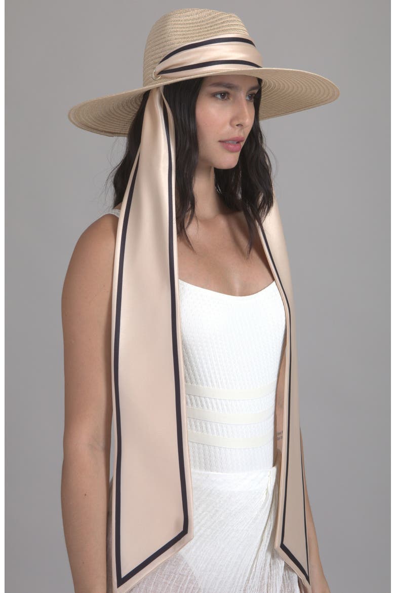 Cassidy UPF 25+ Packable Wide Brim Fedora, Alternate, color, NATURAL
