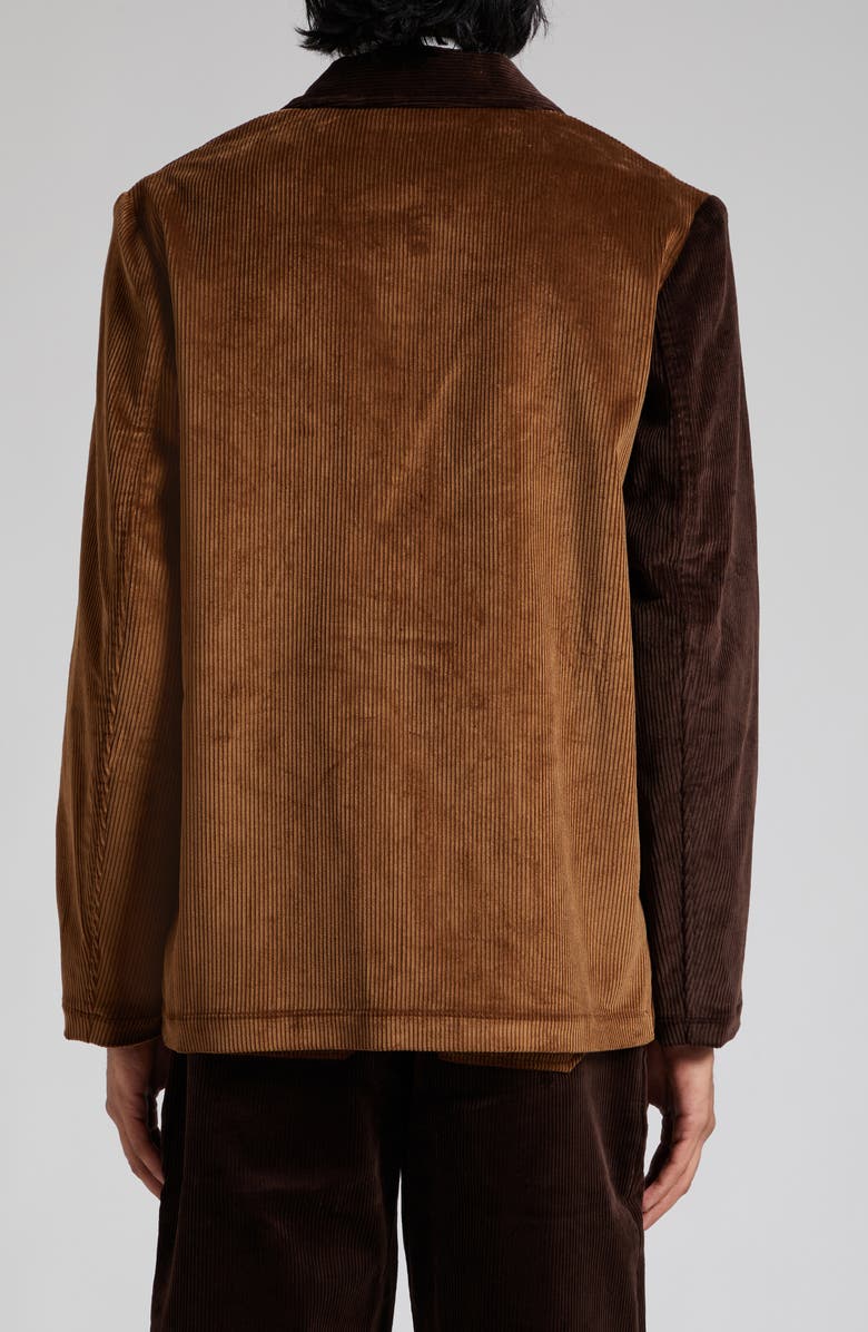 De Bonne Facture Colorblock Cotton Corduroy Jacket, Alternate, color,