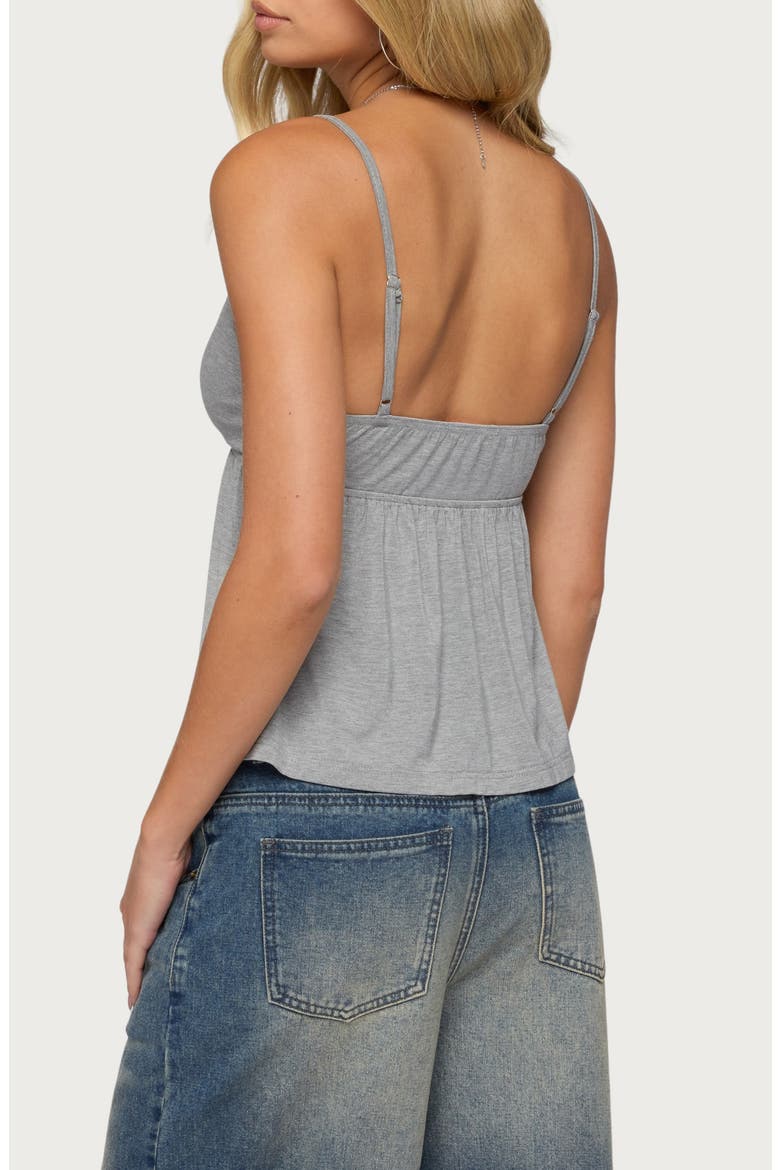 Belen Lace Trim Camisole, Alternate, color, GRAY-MELANGE
