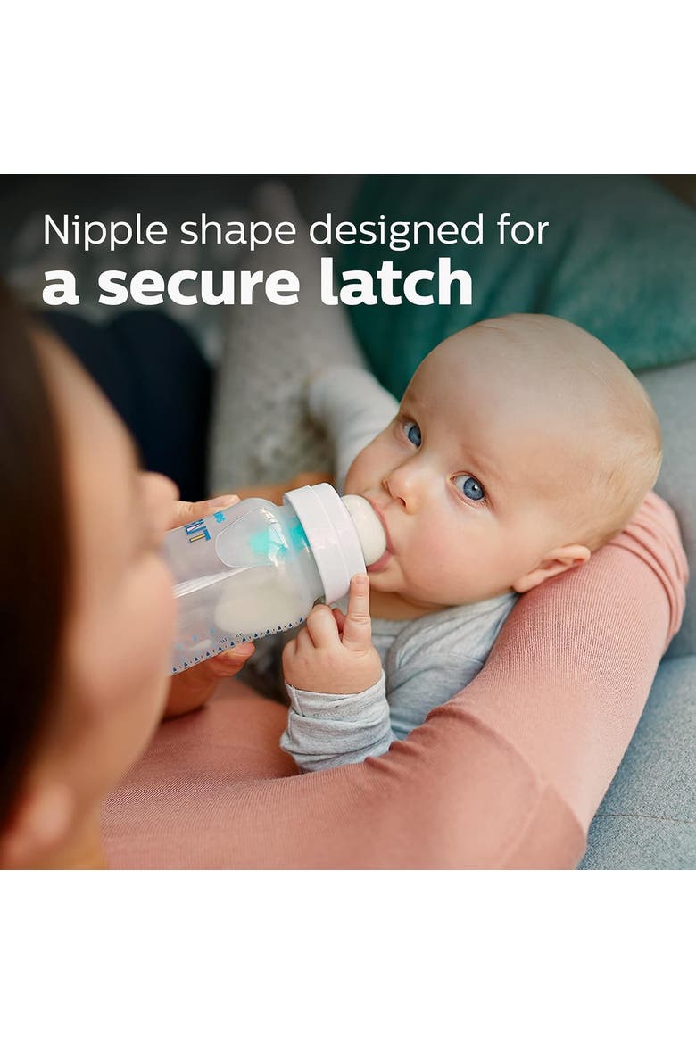 Anti-colic Baby Bottle With AirFree Vent, 9oz, 4pk, Clear, Alternate, color, No Color