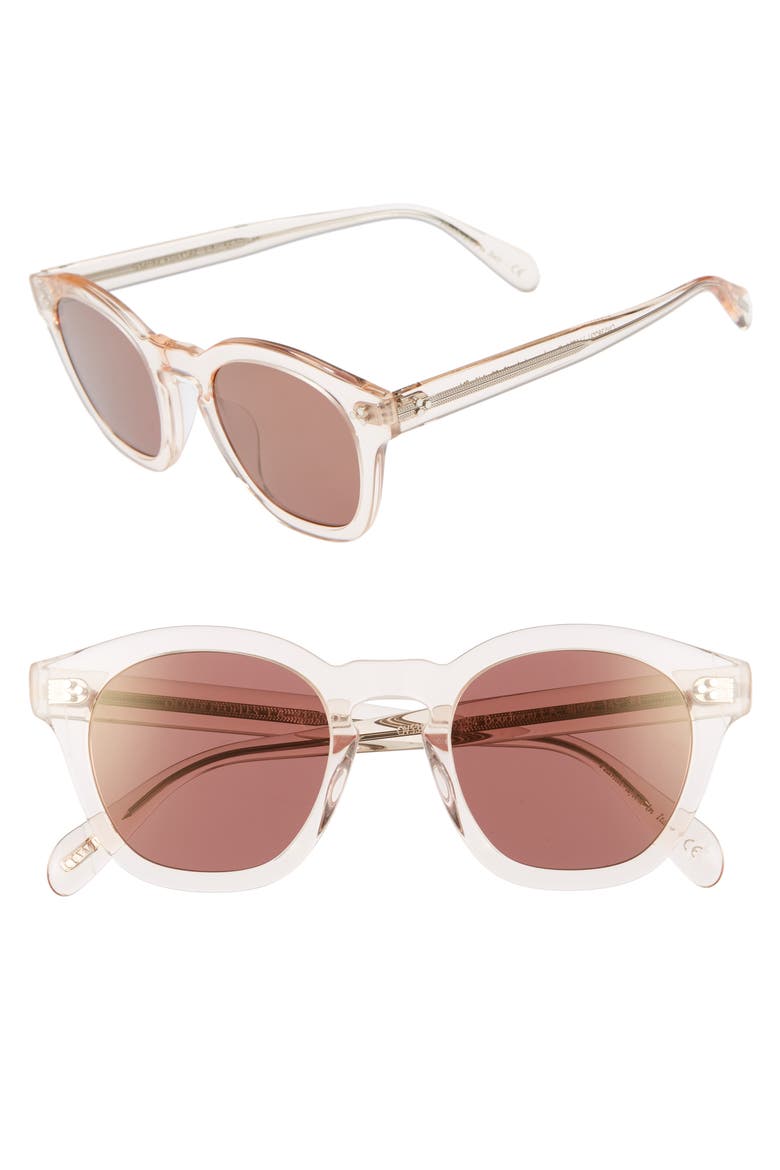 Boudreau L.A. 48mm Square Sunglasses, Main, color, LIGHT SILK
