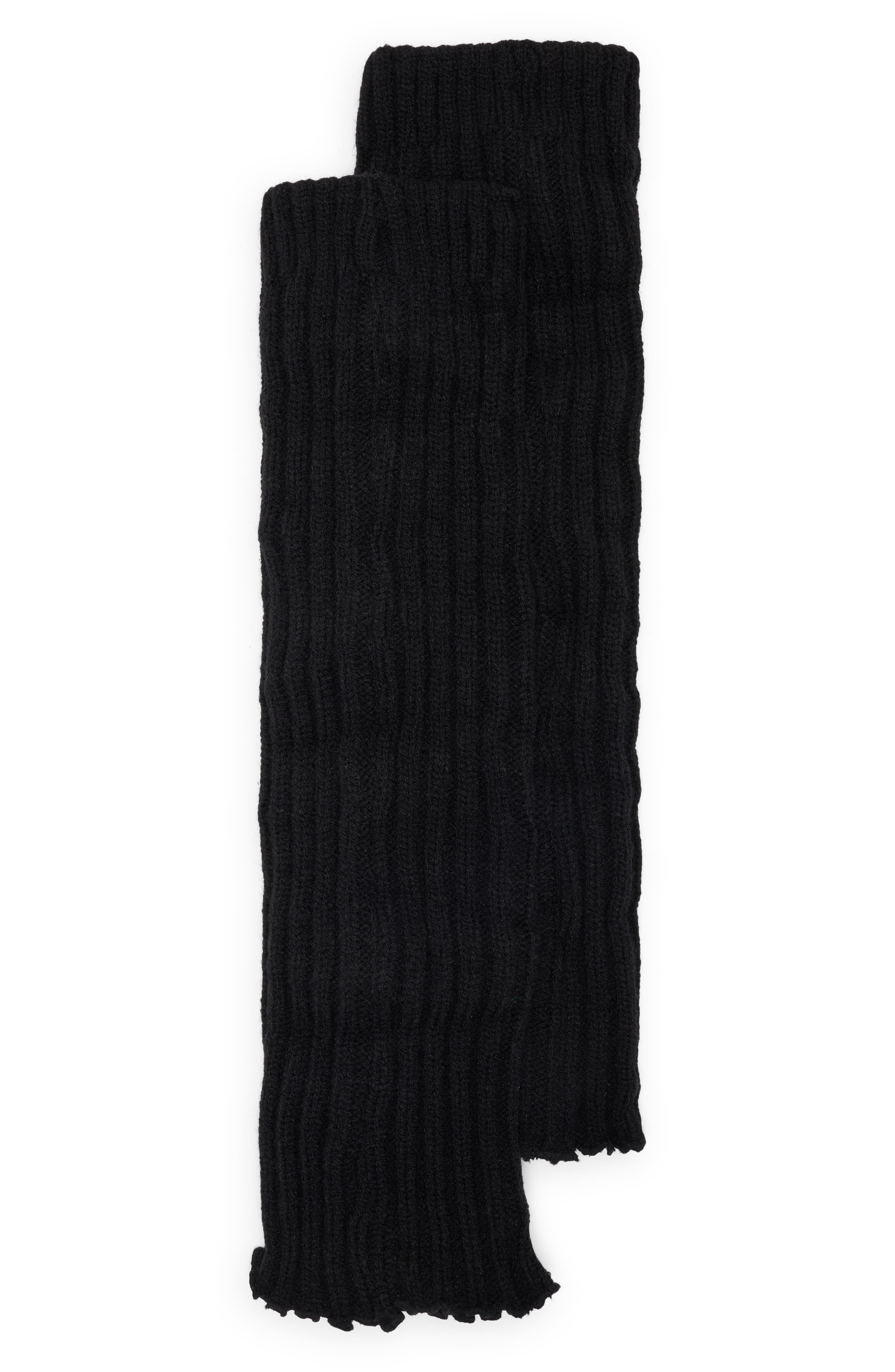 Ribbed Lettuce Edge Leg Warmers