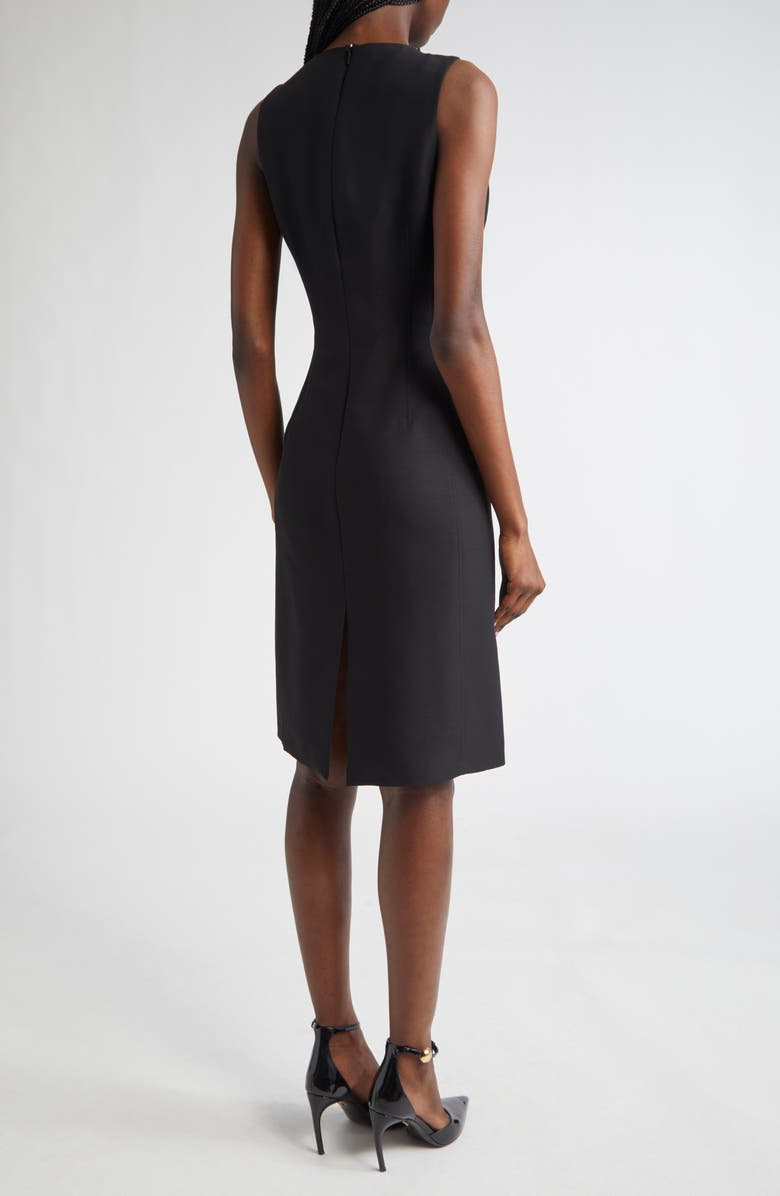 FERRAGAMO Asymmetric Neck Sleeveless Sheath Dress, Alternate, color,