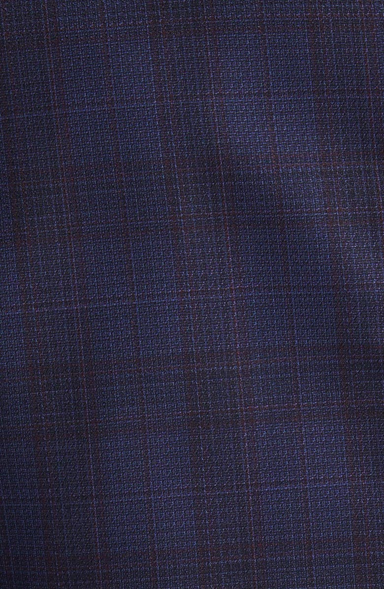 BOSS Hutson Slim Fit Plaid Virgin Wool Blazer, Alternate, color, 