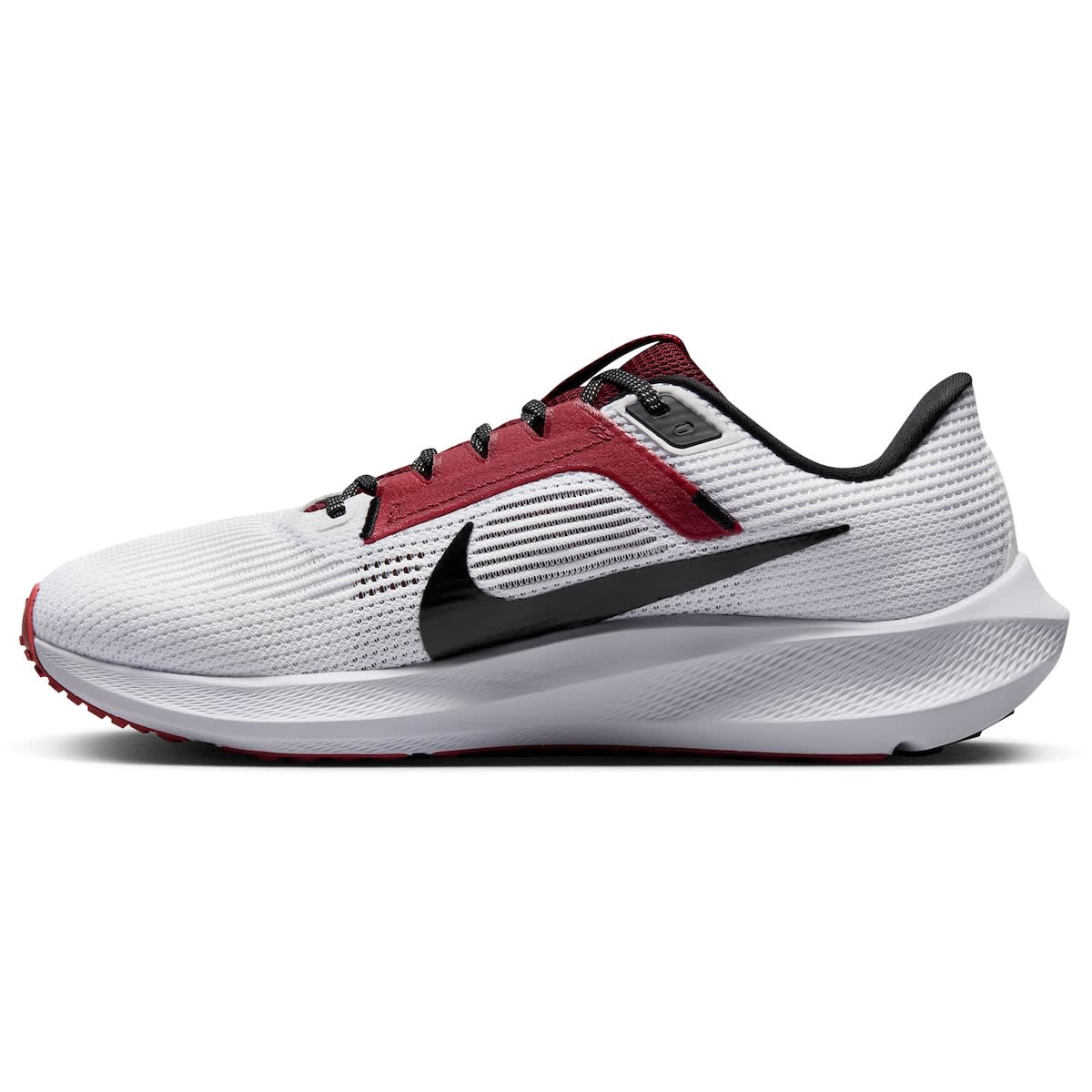 Nike Unisex Nike  White Morehouse Maroon Tigers Zoom Pegasus 40 Running Shoe, Alternate, color, 