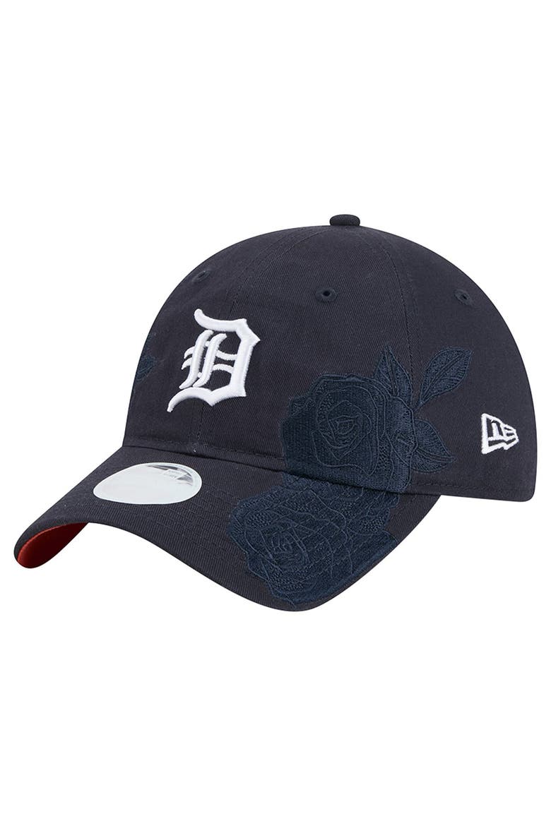 Women's New Era Navy Detroit Tigers Roses 9TWENTY Adjustable Hat, Main, color, Navy