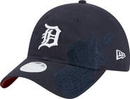 New Era Women's New Era Navy Detroit Tigers Roses 9TWENTY Adjustable Hat