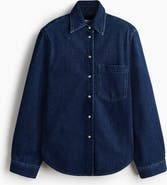 H&M Shoulder-pad Denim Shirt