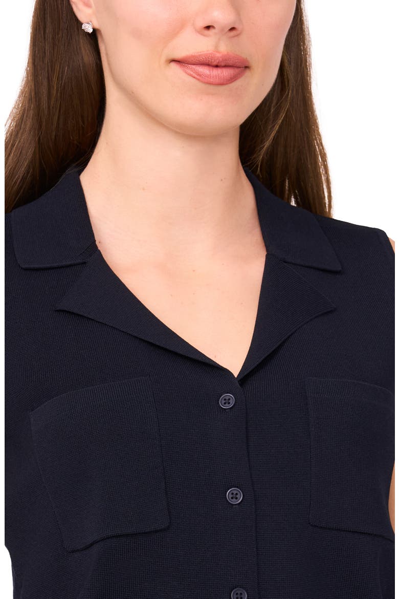 Lapel Collar Sweater Vest, Alternate, color, NAVY DEPTHS