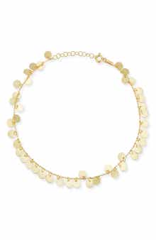 SPHERA MILANO 14K Gold Vermeil Disc Charm Anklet