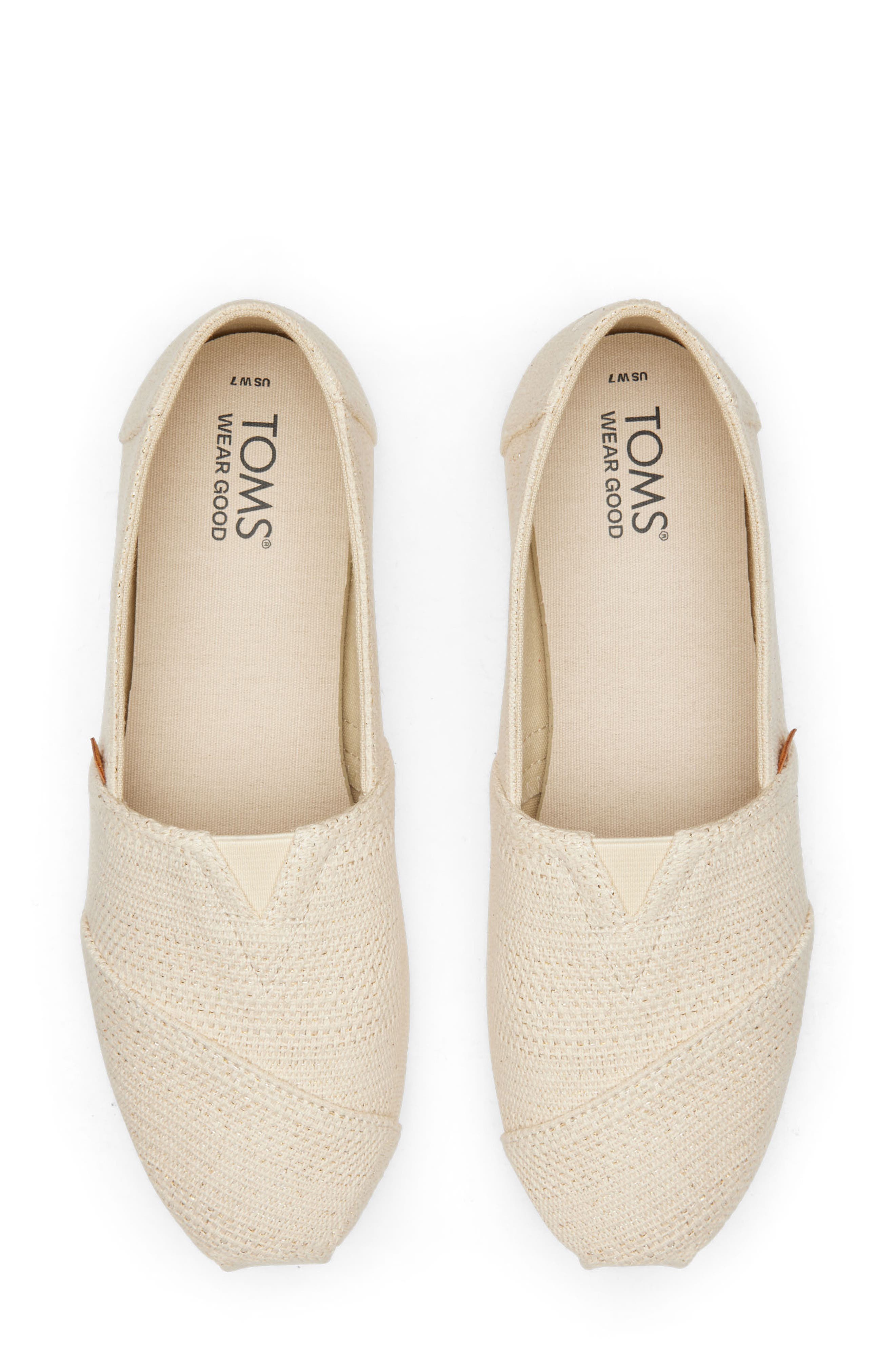TOMS Alpargata Slip-On, Alternate, color, Natural