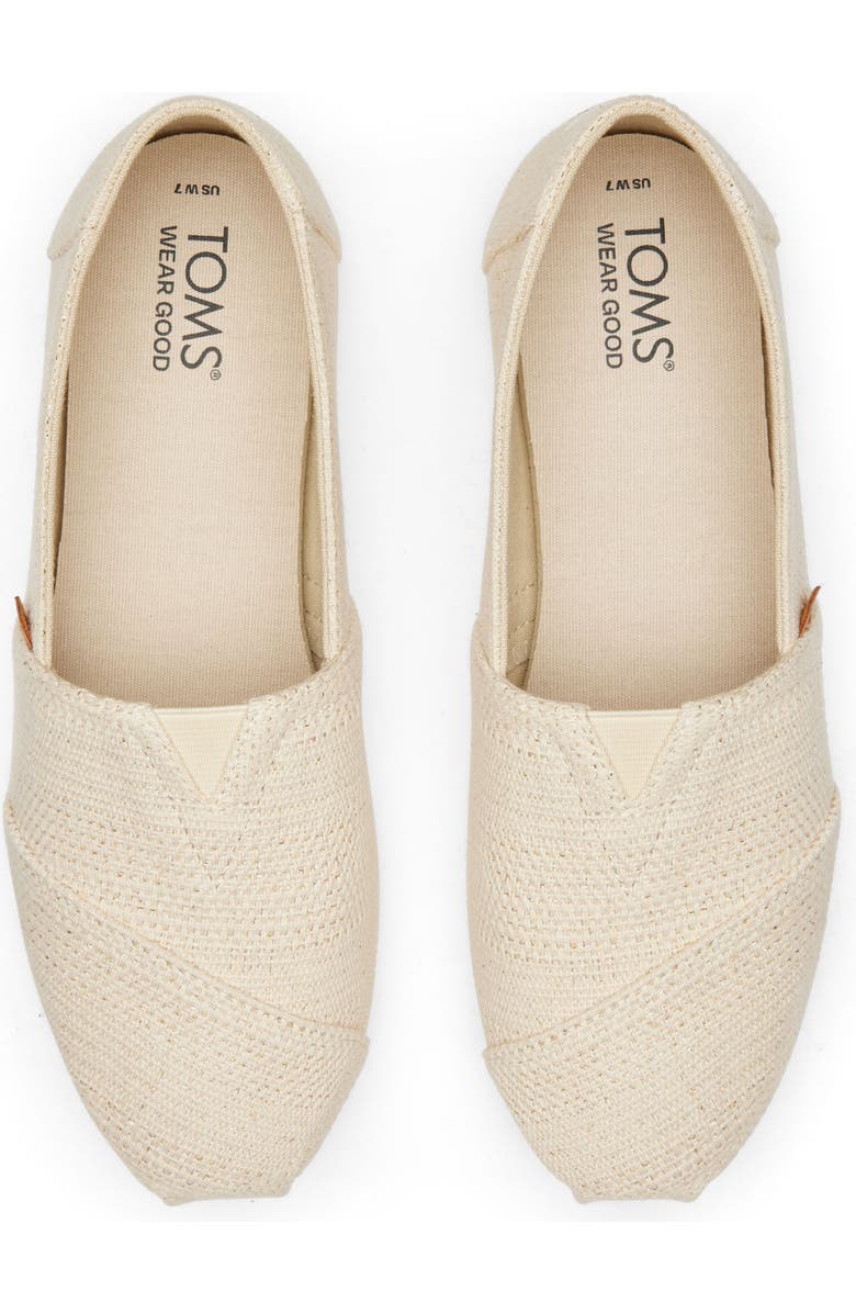 TOMS Alpargata Slip-On, Alternate, color, Natural