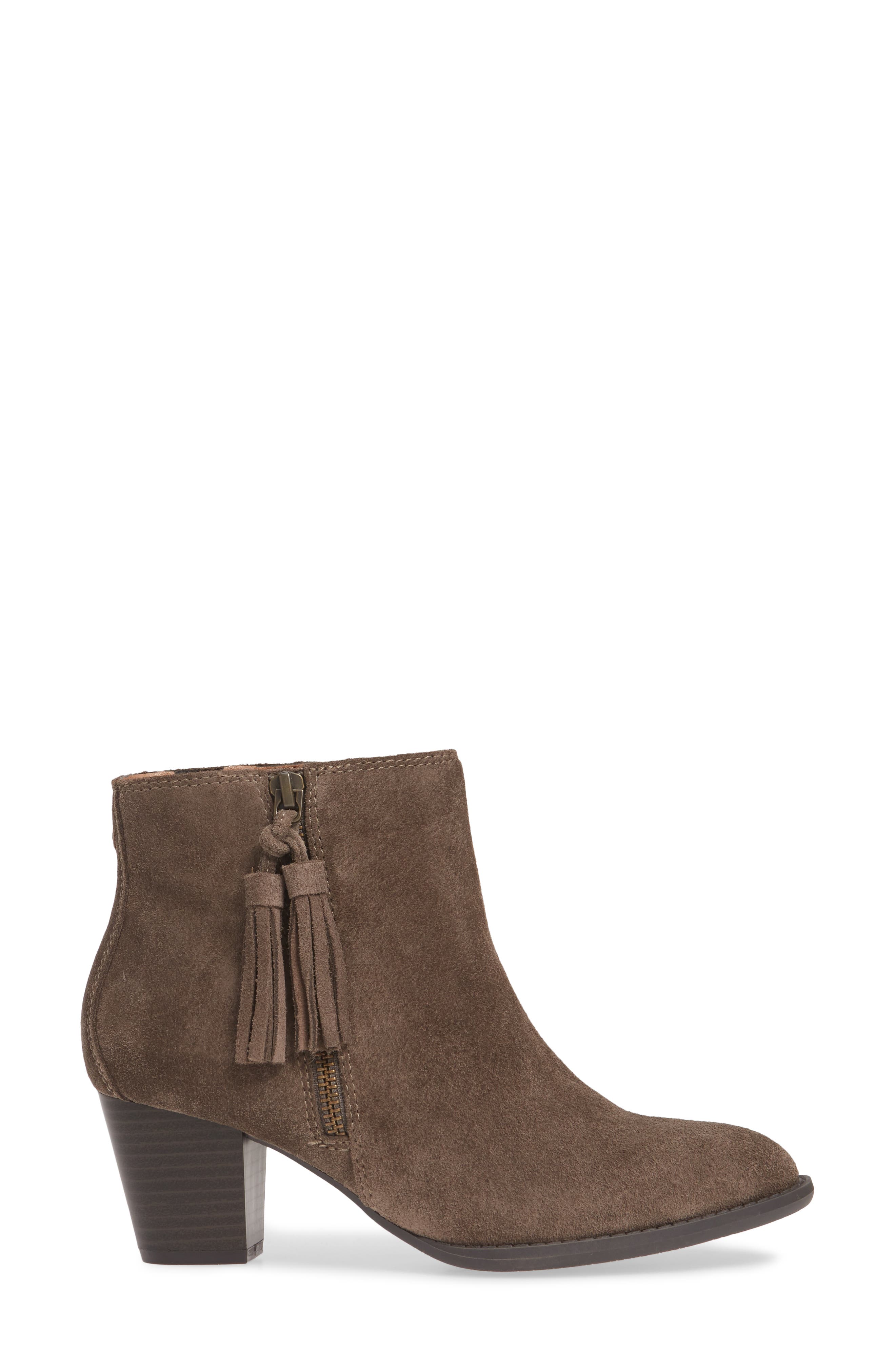 Madeline Bootie, Alternate, color, GREIGE WATERPROOF SUEDE