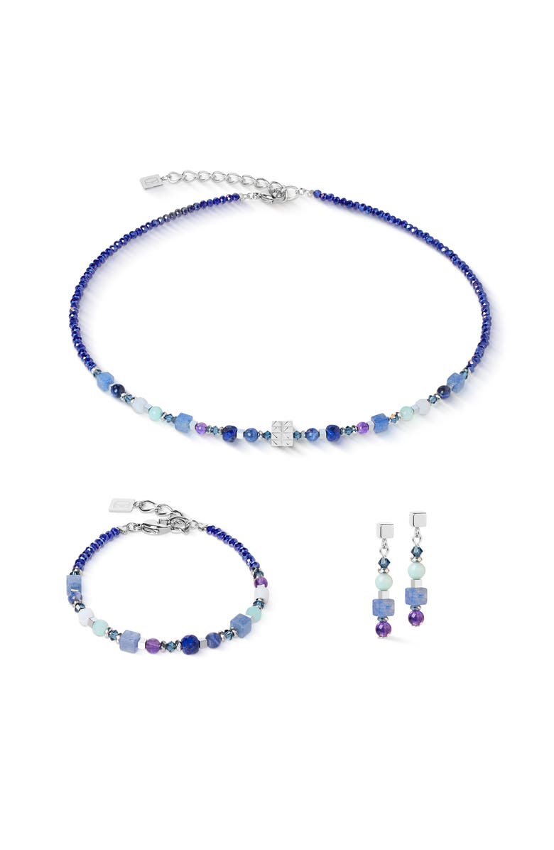 COEUR DE LION Shape Mix Spikes Necklace, Alternate, color, Blue Moon