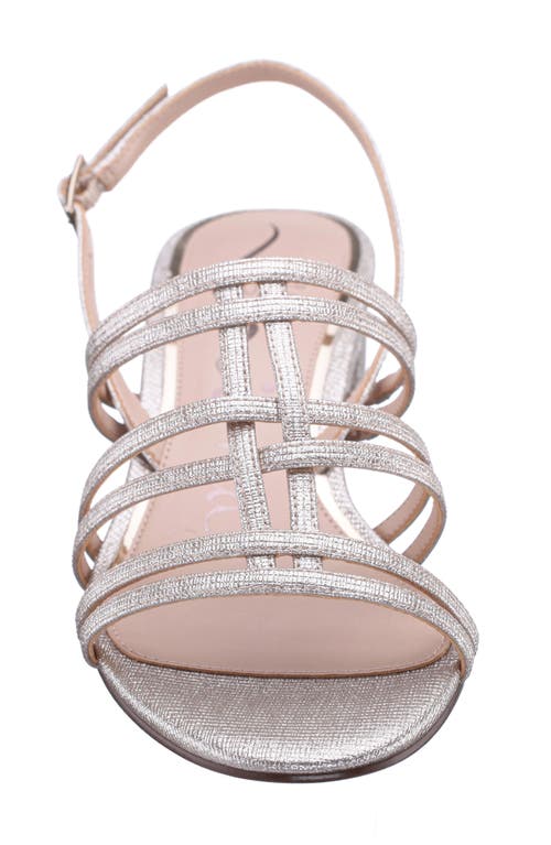 Nina Gladys Slingback Sandal In Platino