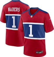 Nike Youth Nike Malik Nabers Century Red New York Giants Alternate Player Game Jersey