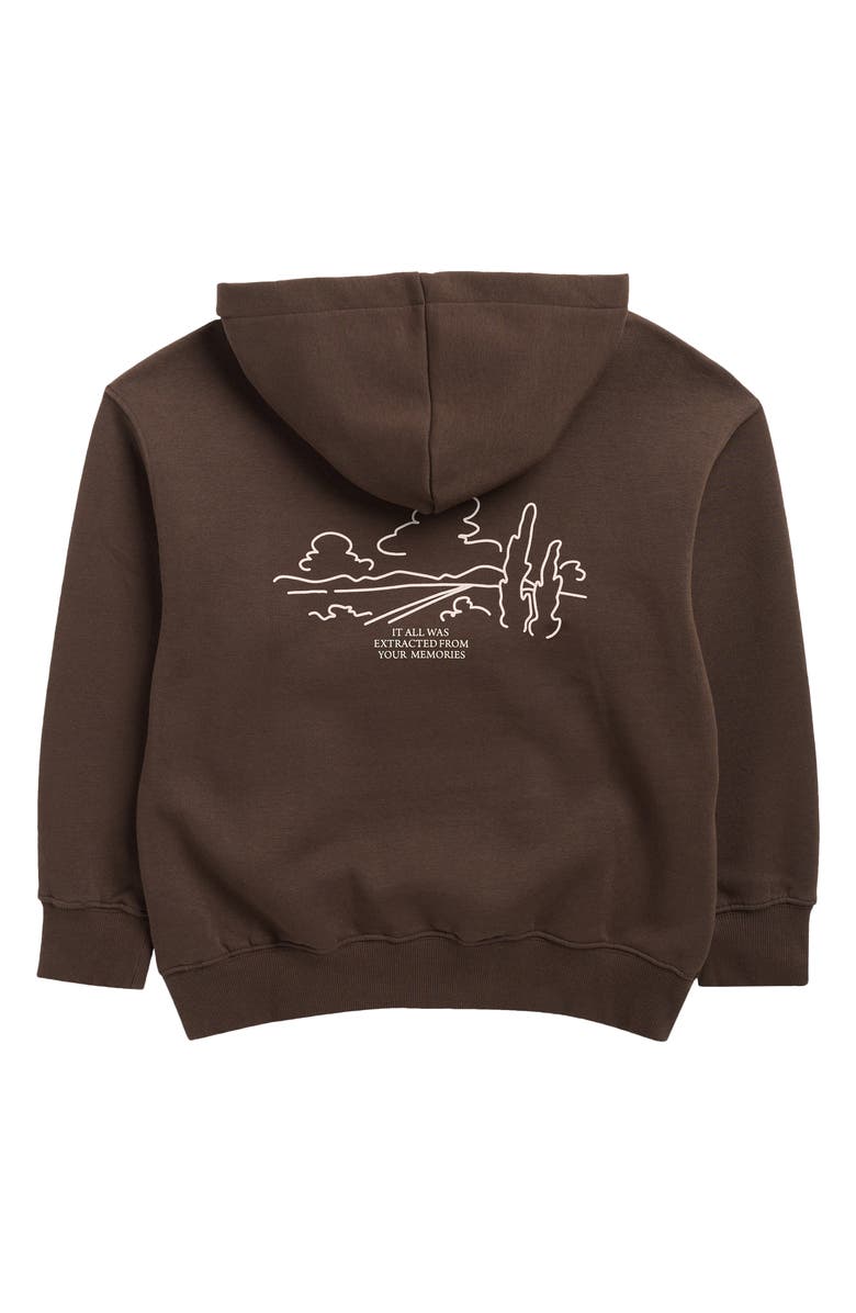 DENIM AND FLOWER Kids' Los Angeles Graphic Pullover Hoodie, Alternate, color, Stone