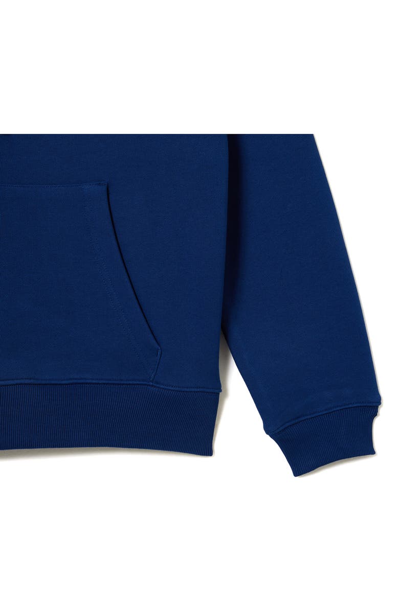 Lacoste Loose Fit Cotton Hoodie, Alternate, color, F9f Methylene