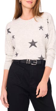 Vince Camuto Star Crewneck Sweater