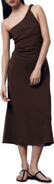 & Other Stories One-Shoulder Midi Dress