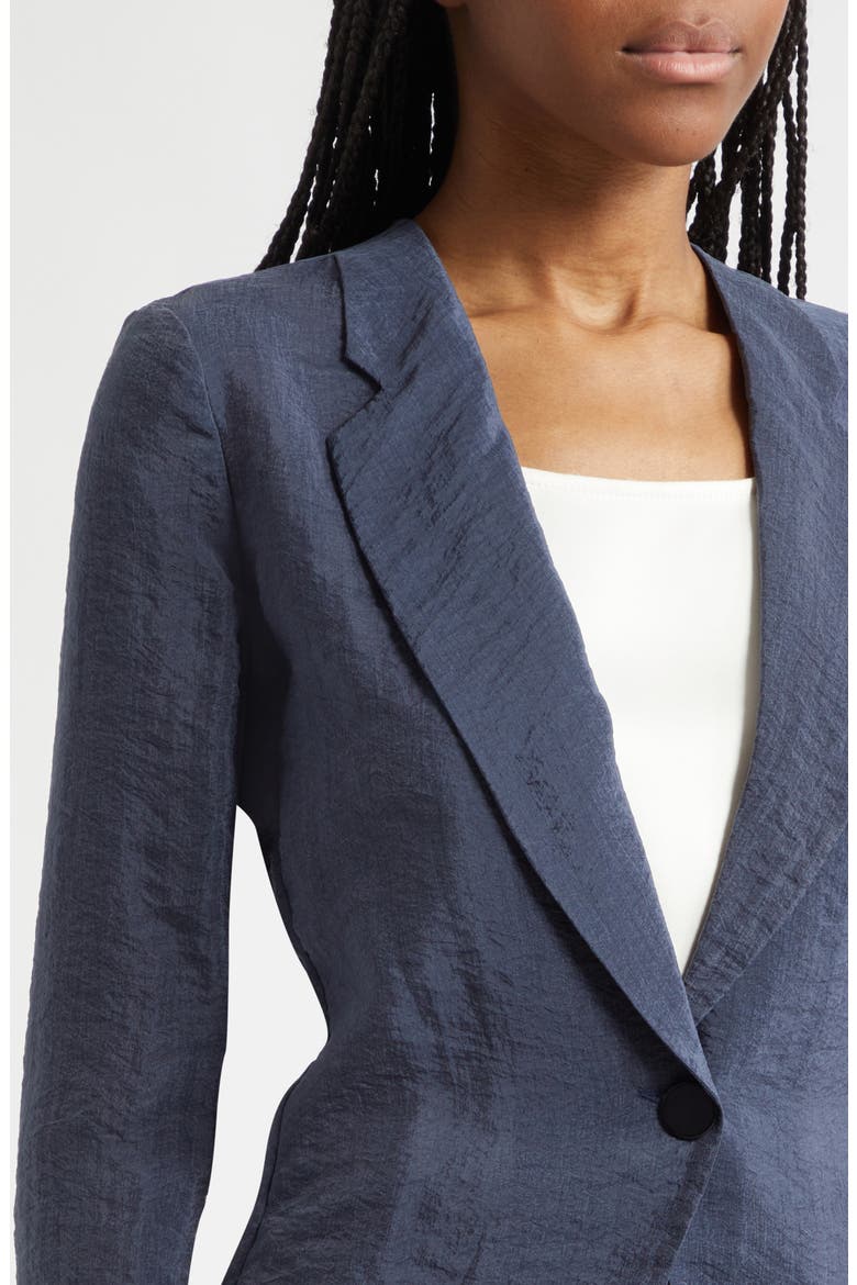 Techno Crepe Jacket, Alternate, color, NAVY