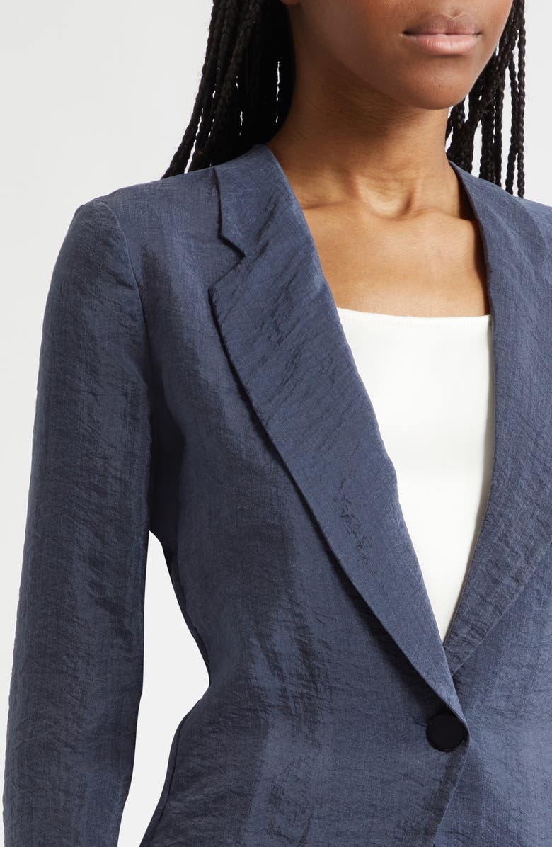 Emporio Armani Techno Crepe Jacket, Alternate, color, Navy