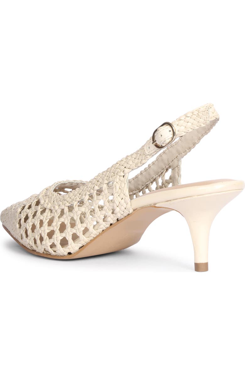 SAINT G Benni Woven Slingback Pump, Alternate, color, Ivory