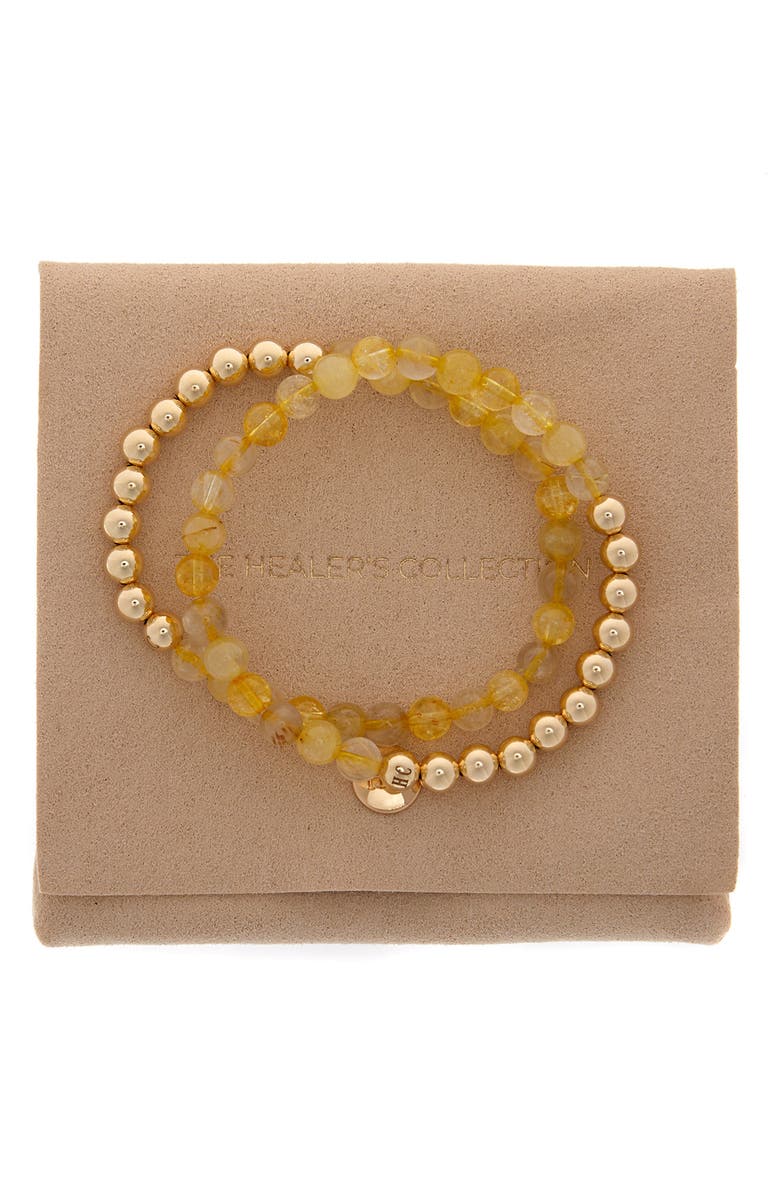 The Healer’s Collection N69 Money Max Set of 2 Healer
s Bracelets, Alternate, color, Yellow Gold