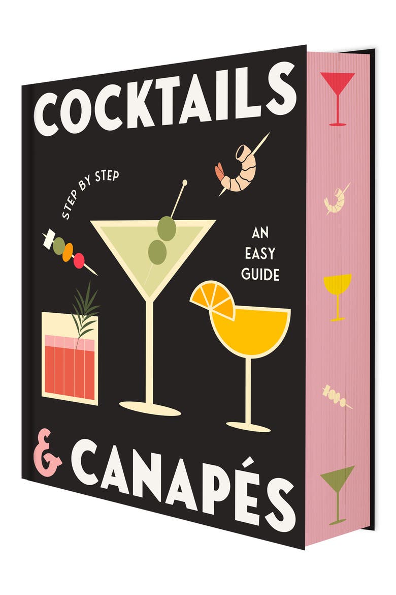 'Cocktails & Canapés' Book, Alternate, color, BLACK
