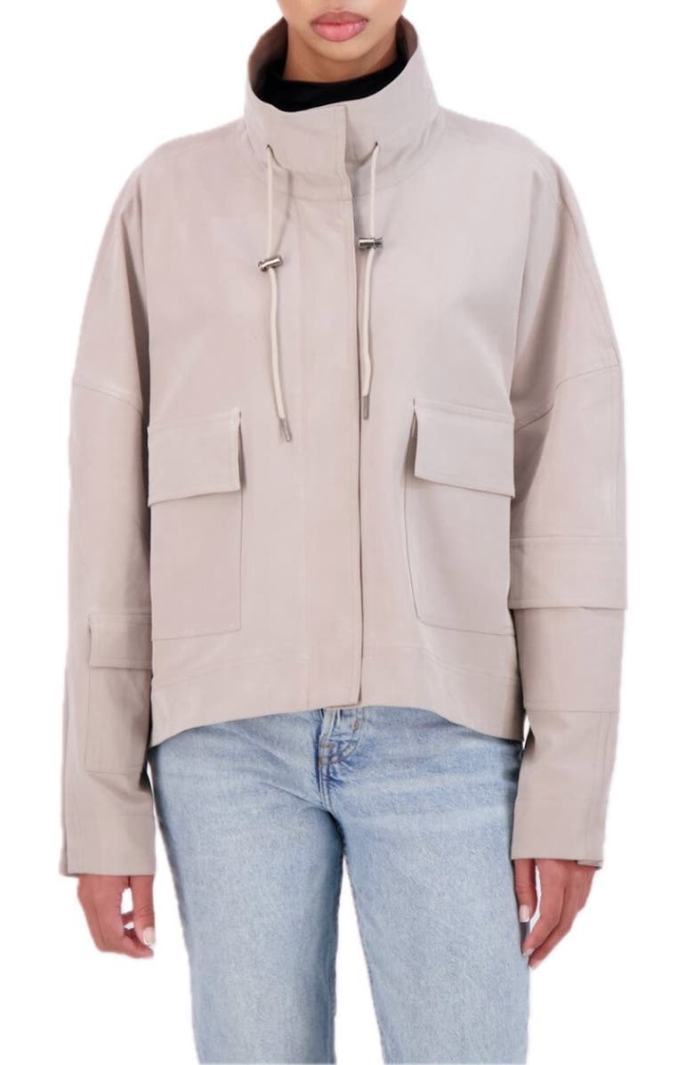 Ookie & Lala Drop Shoulder Bomber Jacket, Main, color, Camel