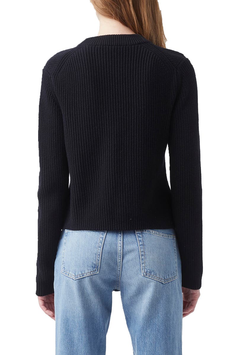 French Connection Nadia Mozart Cotton Crewneck Sweater, Alternate, color, 