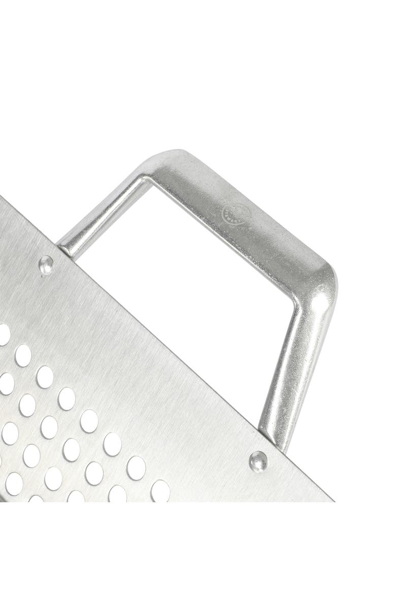 MARTHA STEWART Amber 12 Inch Square Cast Aluminum BBQ Grill Topper with Handles, Alternate, color, Silver