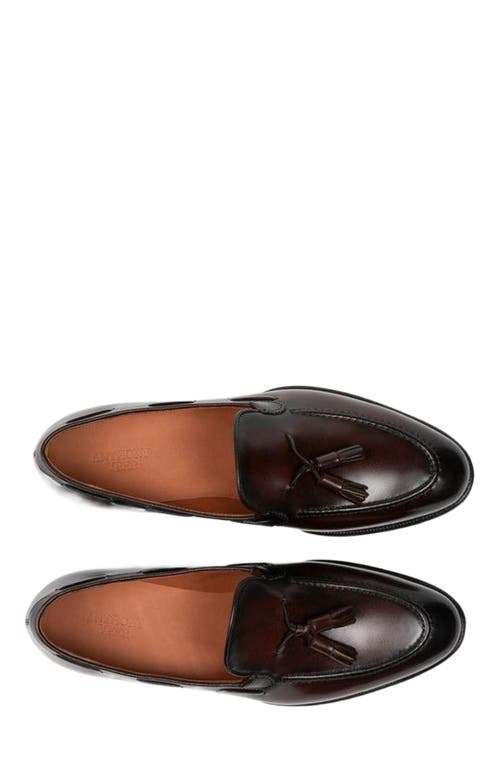 Anthony Veer Camden Tassel Loafer In Cafe Noir Brown