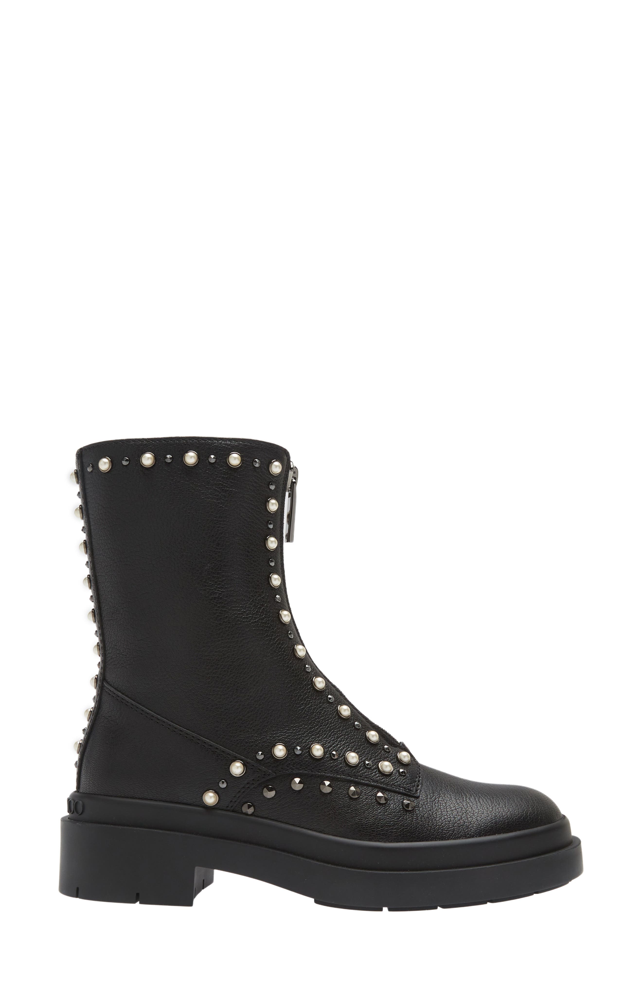 Jimmy Choo Nola Studded Boot, Alternate, color, 