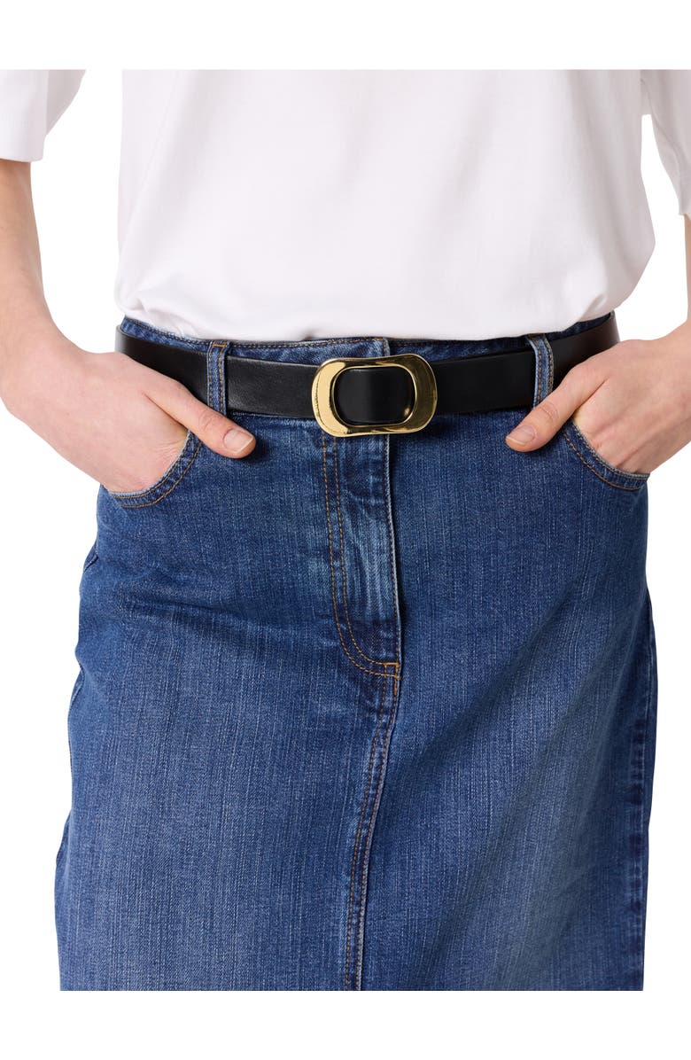 GERARD DAREL Janaelle Straight Cut Denim Skirt, Alternate, color, Jeans