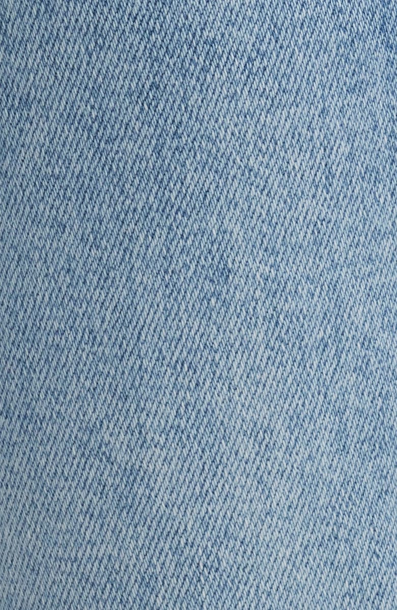 HIDDEN JEANS Raw Hem High Waist Ankle Straight Leg Jeans, Alternate, color, Med.wash