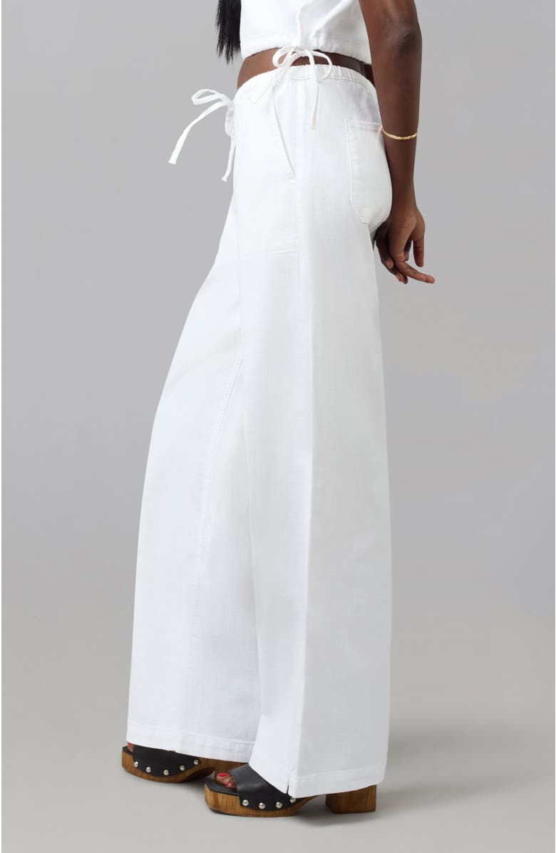 Lola Denim Remy Mid Rise Wide Leg Jeans, Alternate, color, White