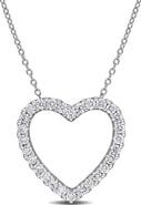 Julianna B. Lab-Grown Diamond Heart Necklace Sterling Silver