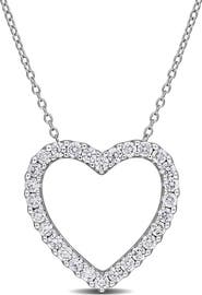 Julianna B. Lab-Grown Diamond Heart Necklace Sterling Silver